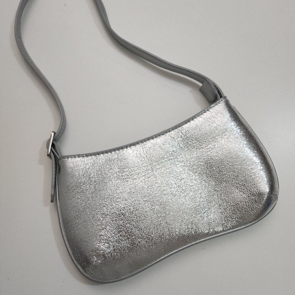 Anthropologie Mali + Lili Imani Metallic Shoulder Bag Purse - Picture 3 of 14